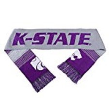 FOCO NCAA Kansas State Wildcats Reversible Split Logo Scarf
