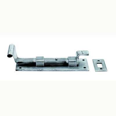 Schmiedeeisen 4'' gekröpfte Türschraube in handgeschmiedeter Zinnoberfläche (PE5565A)