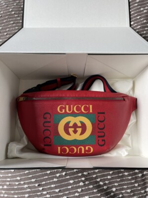 Gucci Supreme authentic unisex red crossbody bag Australia