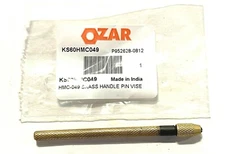 Mini Brass Handle Pin Vise 0 to 0.28" Holding Capacity 3-1/8" Overall Length