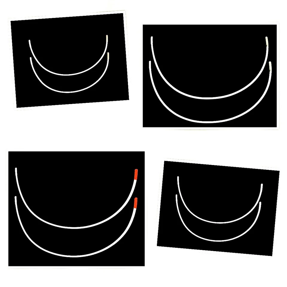 1 Paar BH Bügel Metall Größen 70 - 120 Ersatzbügel Bikini !Bitte Maße beachten!