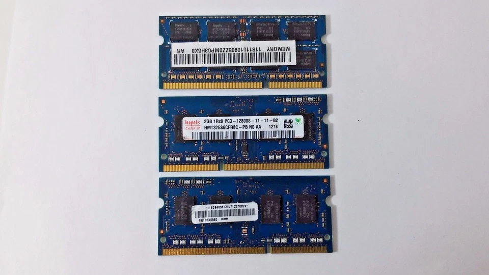 Hynix 6GB 3X2GB Laptop Notebook RAM Memory HMT125S6BFR8C-G7 HMT325S6CFR8C-PB NO - Image 3 of 3