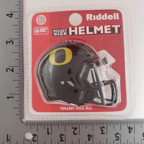 Oregon Ducks Black Riddell Speed Pocket Pro Helmet in Clam Shell - Picture 3 of 3
