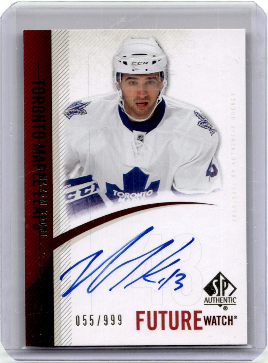 2010-11 SP Authentic Future Watch Autograph Rookie Nazem Kadri RC Auto 055/999
