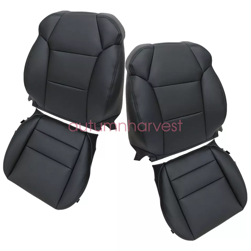 For Acura MDX 2007-2013 Driver / Passenger Bottom / Top Leather Seat Cover Black — 第 4/4 张图片