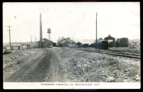 Usine chimique standard des années 1920 SOUTH RIVER Ontario. CPA photo réelle - Photo 1 sur 2