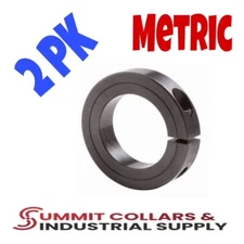 16MM SINGLE Split 1-PC Clamp Shaft Collar Steel, Black Oxide NEW 2 PK