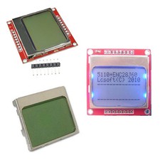 DIY White/Blue 84 * 48 Nokia 5110 LCD Display Screen Module Module for Arduino
