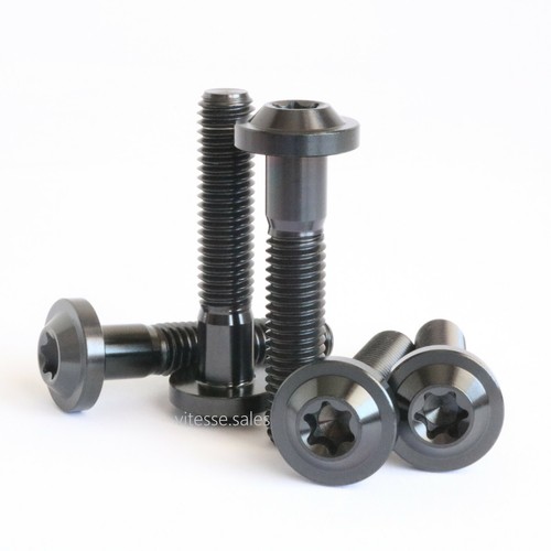 Tornillos M8 x 40 mm Titanio Negro M8x40mm Tornillos Bajo Perfil Brida Cabeza T40 Torx - Imagen 4 de 4