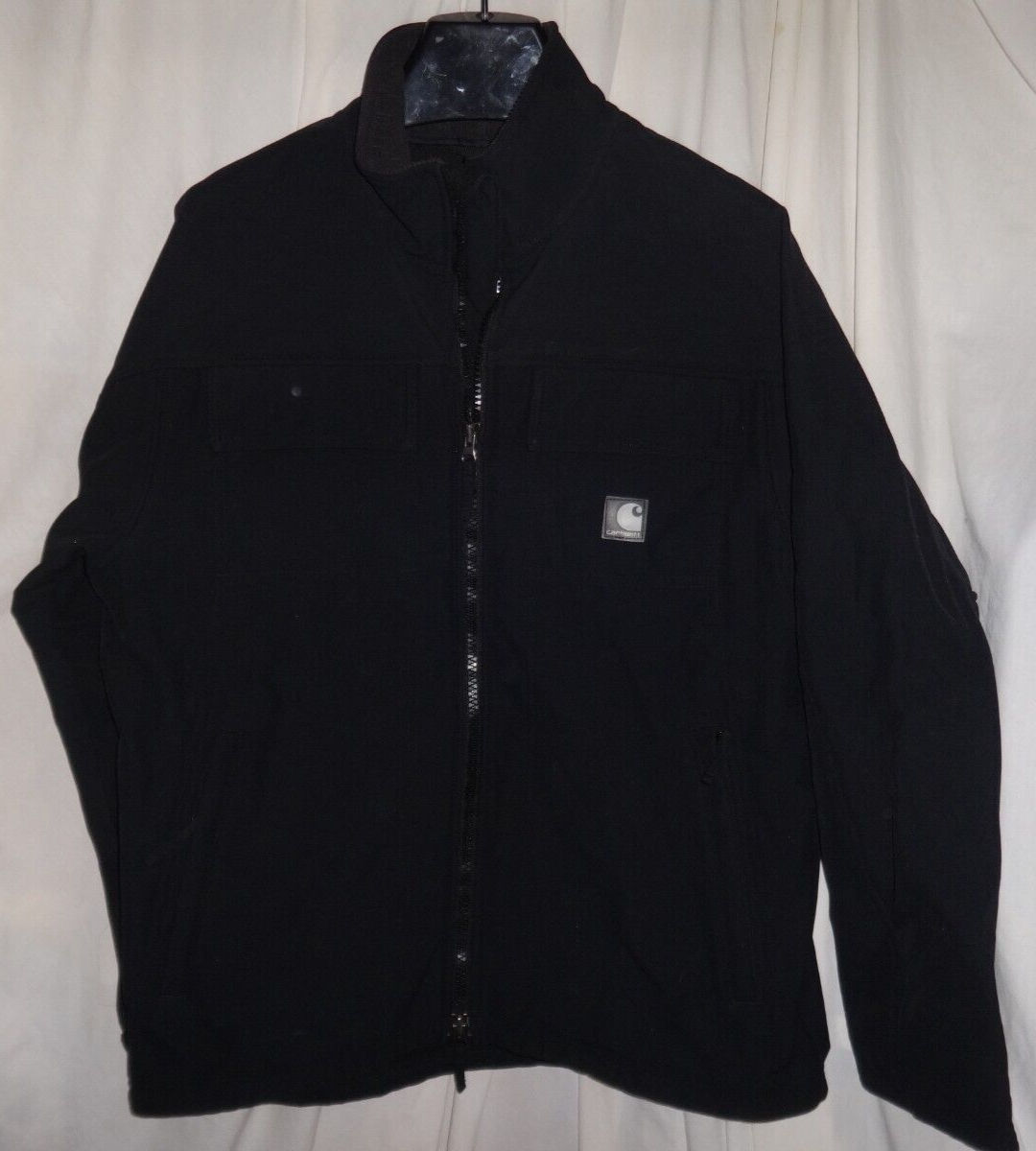 Carhartt Men's Soft Shell Jacket J176 BLK Size Fleece Lined