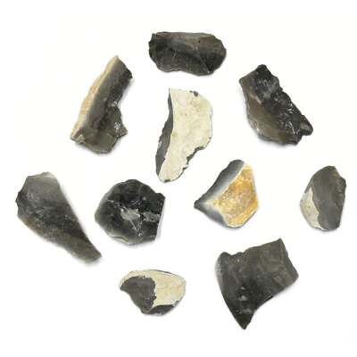 Fire Making Flint Chips 10 Pack - Primitive Fire Starting Supplies Survival Gear