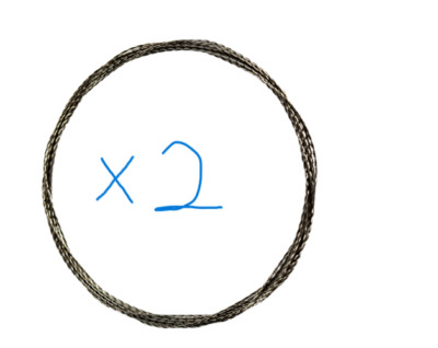DIAMANT AUGENSTANGE ELASTISCHER EINFÄDLER MATCH GROBES ANGELTERMINAL X 2 UK VERKÄUFER