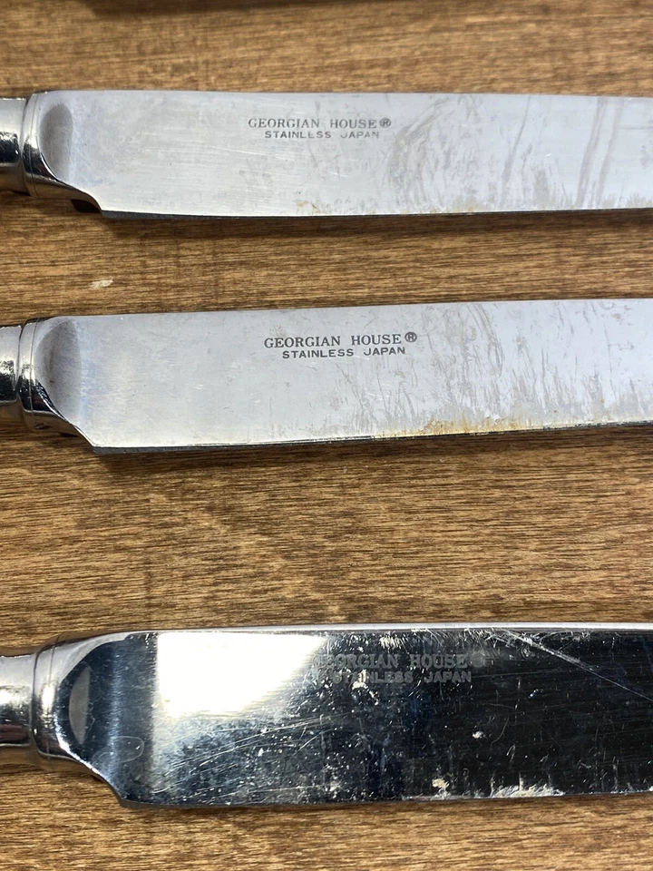 Японские ножи для масла 7 Towle Georgian House Bateman из нержавеющей стали 18/8 - Изображение 2 из 4
