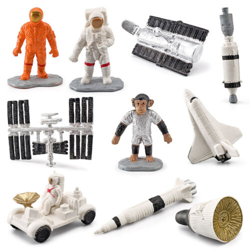 Kids Early Education Toy Rocket Pilot Space Station Model Ornament Decorations - Photo 1 sur 13