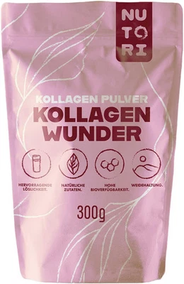 Nutori Kollagen Wunder Typ 1 & 3, 300 g Beutel