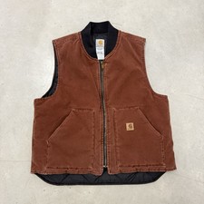 Carhartt Duck Men's Quilted Vest, Size XL - Carhartt V02 Cly