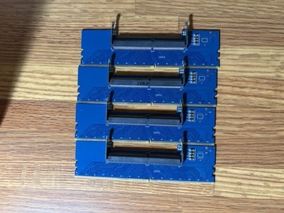 4 Pack Laptop DDR4 RAM to Desktop Adapter Card Memory Tester SO DIMM to DDR4 Lot