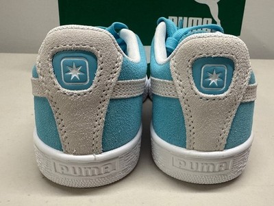 Puma Suede Classic XXI Maersk Bluefish White Sneakers 388728-01 Size 10 lace up s-l400.jpg main image 2