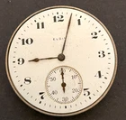 Antique 1921 Elgin Grade 303 Pocket Watch Movement Parts Good Balance 12s 7j USA