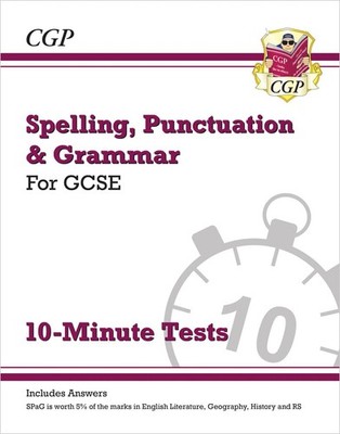 GCSE Spelling, Punctuation and Grammar 10-Minute Tests (includes