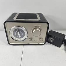 Crosley SOLO AM/FM RADIO Receiver CR3003A-BK Black MID-CENTURY DESIGN