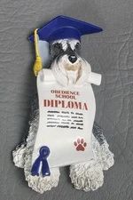 CUTE Willabee & Ward Magnet Dog W&W MBI Schnauzer Obedience School Graduation 