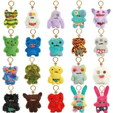 Fuggler Ugly Monsters Teeth Plush Squidge Rabbit Keychain Pendant Toy