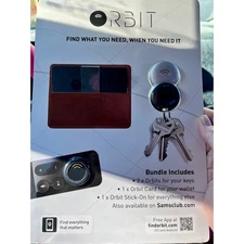 Orbit Bluetooth Tracker Key Finder Wallet Finder Stick On Device Bundle