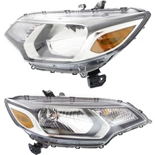 Left and Right Headlights For Honda Fit 2015-2017 Halogen w/ Bulb/s DX EX LX SE