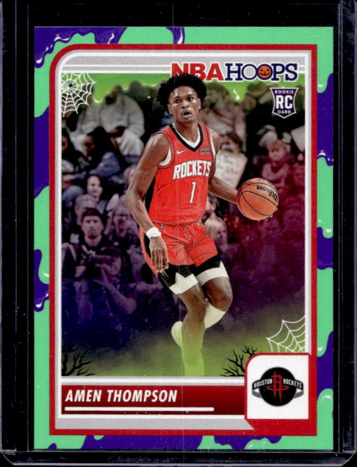 2023-24 Hoops Haunted Amen Thompson RC Slime Rookie #86 Rockets