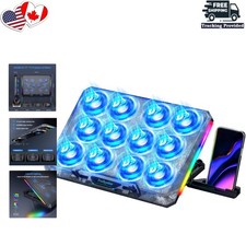 Laptop Cooling Pad, 12 Quiet Fans, Slim Portable for 12-17.3 Inch Laptop Cooler