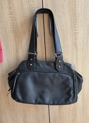 Bree Handtasche Damen Umhängetasche Bag Damentasche Leder Schwarz