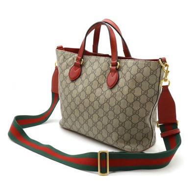 GUCCI バッグ ベージュ/レッド GUCCI GG Supreme BOSCO dog Shoulder Bag Tote beige pink red | eBay