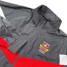 Red Bull BC One Windbreaker Full Zip Jacket Sz XXL Grey/Red/White Streetwear