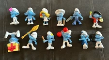 SMURFS 2011 Peyo McDonald's Happy Meal Figures Toys Lot of 12