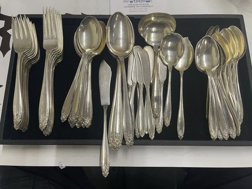 73 Pc International Sterling Prelude Pattern 2,619 Grams Detail In Description