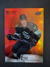 2021-22 Upper Deck Allure Hockey RAINBOW RED/ORANGE #R-32 Kole Lind NM
