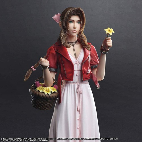 Final Fantasy VII Remake PLAY ARTS Kai Aerith Gainsbourg PVC painted movable fig - Picture 6 of 9