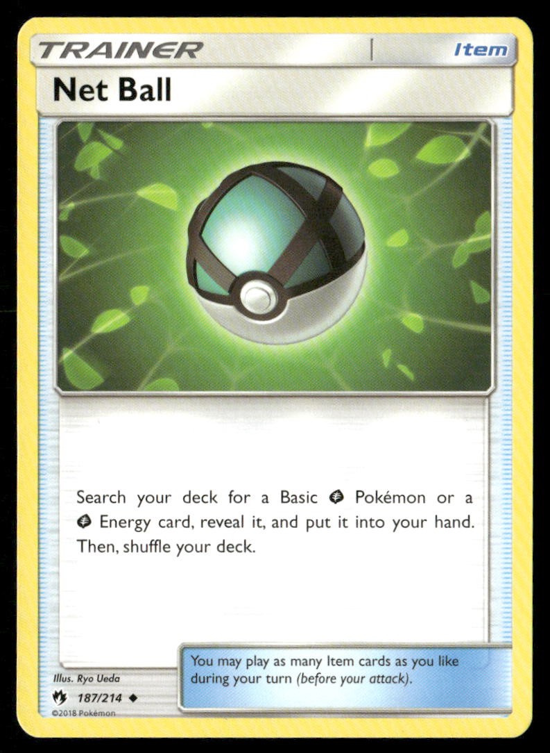 Net Ball 187/214 Uncommon Lost Thunder Pokemon Near Mint