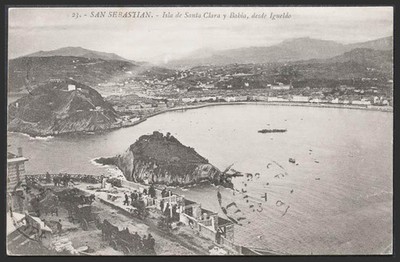 Guipúzcoa. SAN SEBASTIAN. Vista desde el Monte Igueldo.