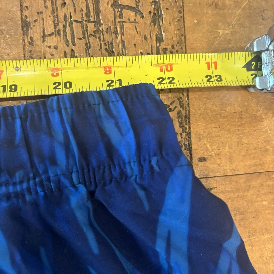 HB Harbor Bay Swim Trunks Men 3X/Big Blue Hawaii Pockets Elastic Waist Lined - Image 4 of 4