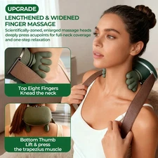 Wireless Bionic Finger Neck Shoulder Massager Brushless Motor Cervical Kneader