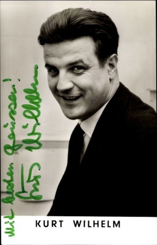 Ak aktor Kurt Wilhelm, portret, autograf - 10905594 - Zdjęcie 1 z 2