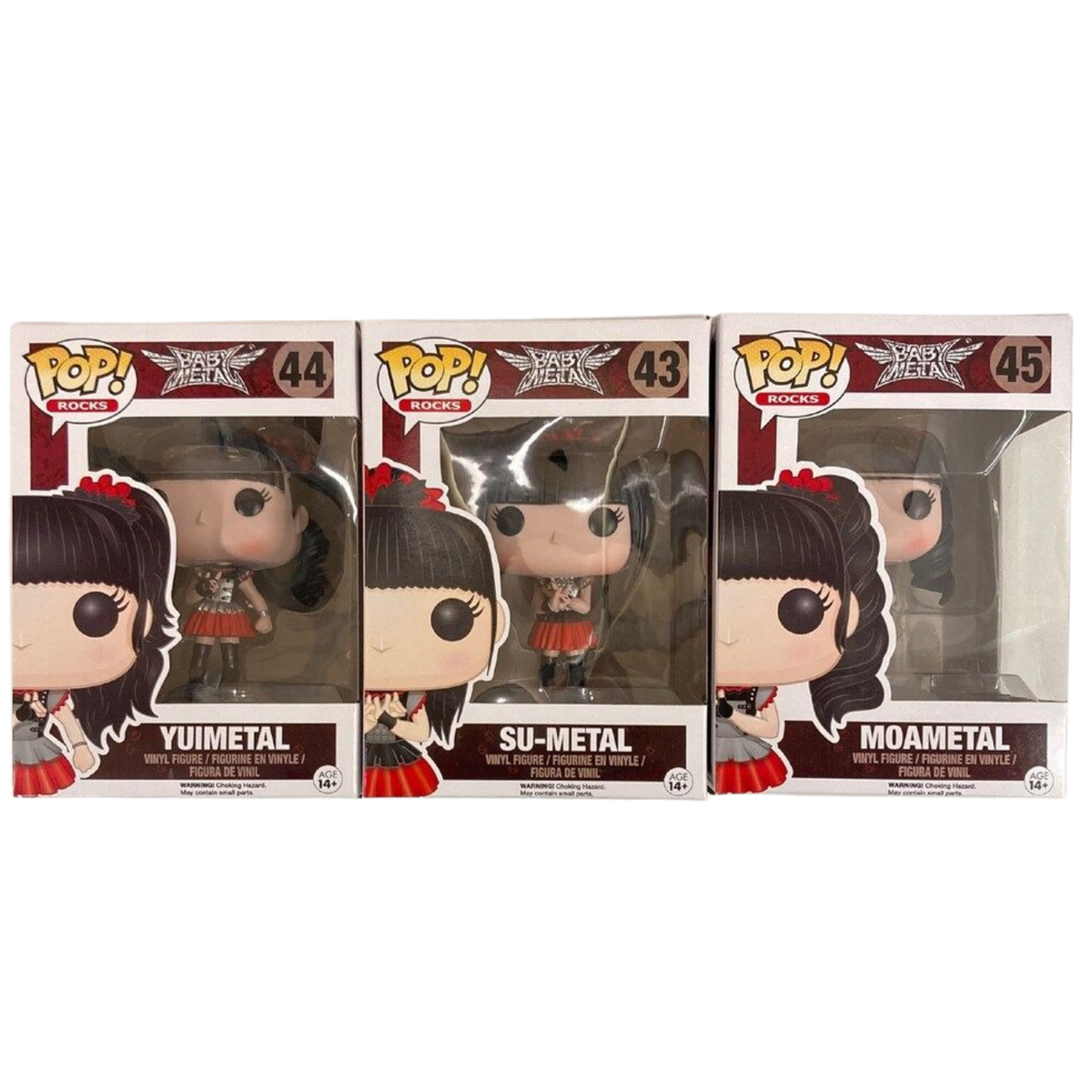 FUNKO POP! ROCKS「BABYL」3体セット　ベビメタ BabyMetal Su-Metal Yuimetal Moametal Pop! Rocks 3PC Set Box Funko