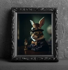 Steampunk Rabbit 8 x 10 Photograph Photo Picture Art Print Wall Hanging