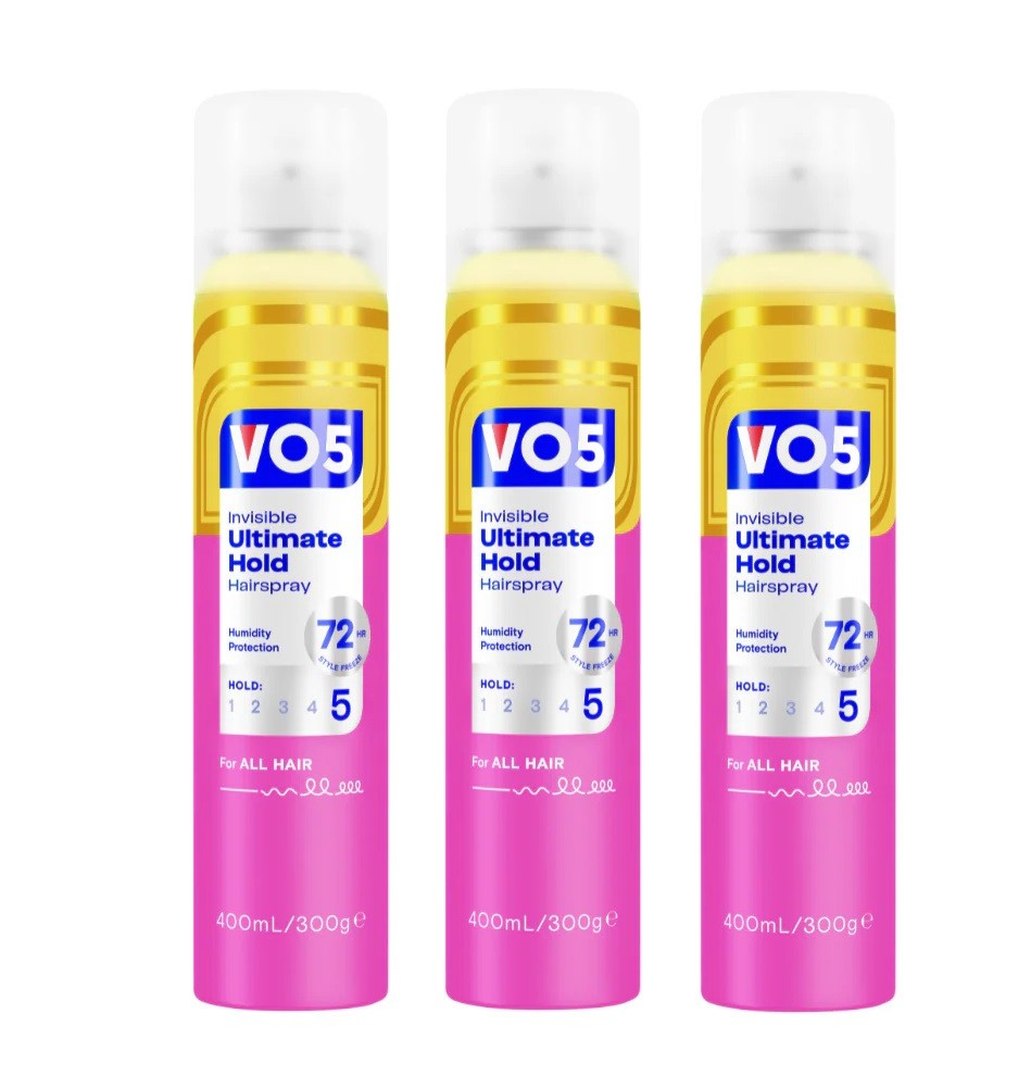 VO5 Ultimate Hold Hair Spray - Long-Lasting Finish - Humidity Resistant - Image 3