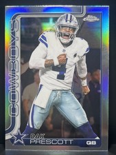2025 Topps Chrome Football Dak Prescott Silver Foil Holo Refractor #79 Cowboys