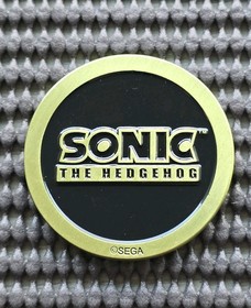Knuckles Sonic Sega Shop UK Coin Medal Exclusive Rare Promo GENESIS SATURN CD 32