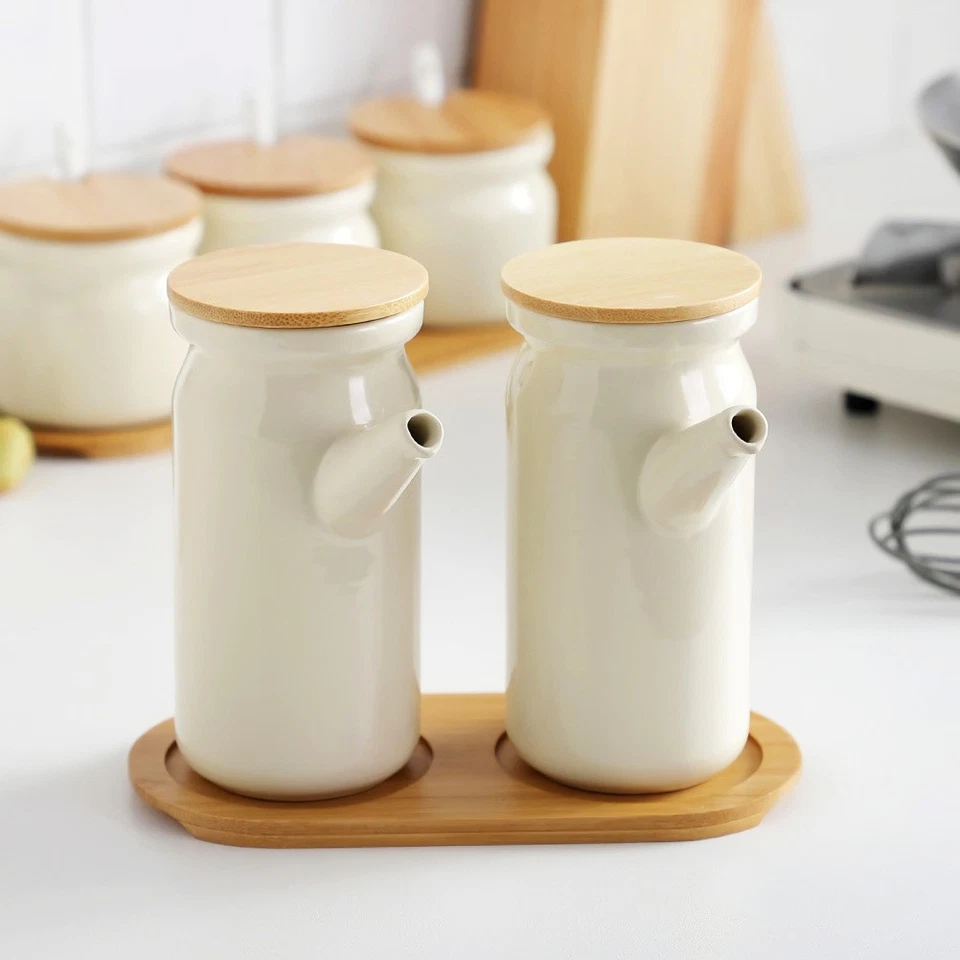 1 Stück Ölspender Flasche Keramik Essig Kruzifix Gewürzflasche Küche Wasserkocher