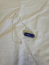 4 Holes 8 Tones Mini Harmonica Metal Chain Necklace Style Mouth Organ Woodwind